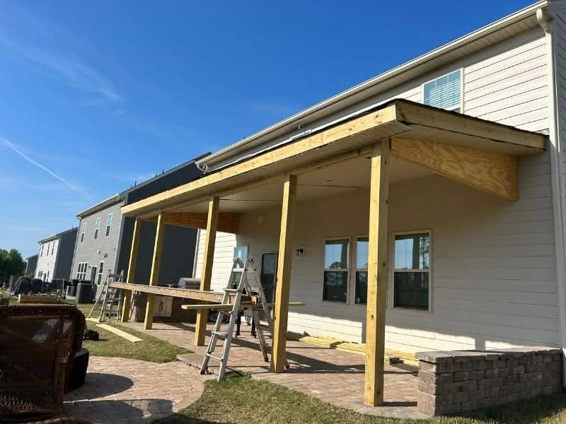 dust Left in the dust gutter contractor portfolio NC showcasing residential gutter solutions