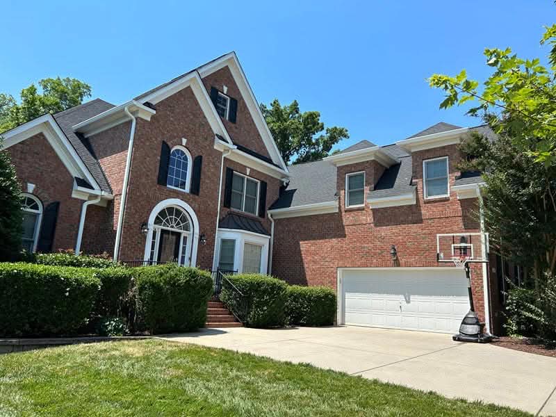 project1b-2 Replace old leaky gutters with seamless gutter installation projects in Monroe NC